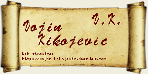Vojin Kikojević vizit kartica